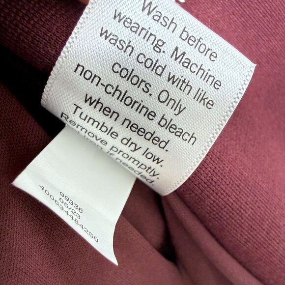 Nine West Womens Blazer Size Medium Burgundy Red Stretch Ponte Knit Career Jacke - Picture 8 of 8